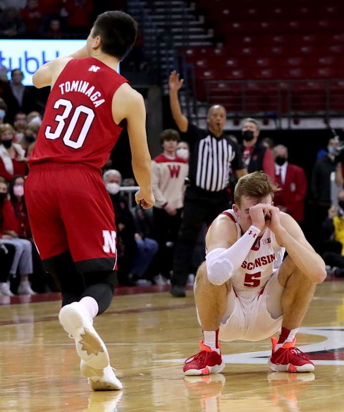 Tyler Wahl MBB vs Wisconsin 2022.03.06 USATSI_17844365